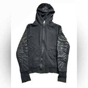 Vintage Cyberdog Black Circuit Tribal Hoodie Size S